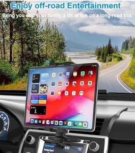 Car CD Slot Tablet Phone Holder Mount Van Truck Stand Fixed Adjustable Arm 360° - Picture 1 of 21