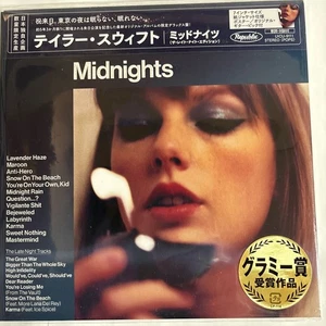 Taylor Swift Midnights The Late Night Edition Japan Ltd CD Pick Poster OBI STRIP - Imagen 1 de 3