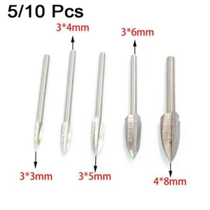 10/5 x Woodworking Electric Wood Carving Hand Tool Chisel Drill Head Rotary - Picture 1 of 12