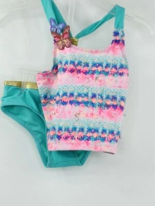Limited Too 4T Bathing Suit 2 Piece Multi Colored With Butterflies NWT - Picture 1 of 5