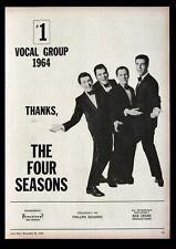 Rare! THE FOUR SEASONS orig. 1964 vintage 10x14-inch poster