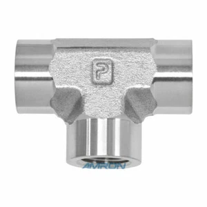 3/4" NPT 316ss Pipe Fitting Tee (3700 Psig) PARKER 3/4 MMO-SS - Picture 1 of 1