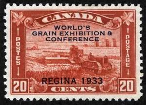 Canada Sc 203 Brown Red 20¢ Previously Hinged Original Gum Well Centered - Picture 1 of 1