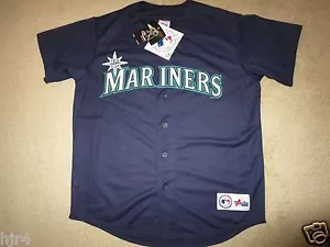 Ichiro Suzuki #51 Seattle Mariners MLB Majestic Jersey XL NEW Rookie 100% auth - Picture 1 of 3