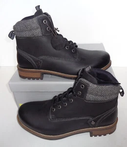 Stivali da uomo BENCH in pelle nera alla caviglia eleganti scarpe Chelsea nuovi prezzo consigliato £ 90 Regno Unito taglia 11 - Foto 1 di 12