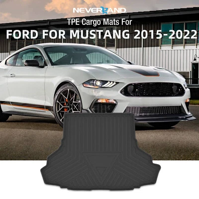 for Ford Mustang 2015-2022 Anti-Slip Waterproof Auto Liner Car Trunk Mats Carpet - Image 1 of 4