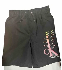calvin klein boys swim Trunks Black - Picture 1 of 4