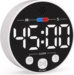 Large LED Digital Timer, Magnetic Countdown Loud Timer for Kitchen Cooking - Picture 1 of 40