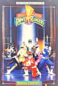 Vintage 1993 Poster Mighty Morphin Power Rangers Count Off! Saban 21" x 32" Rare - Picture 1 of 1