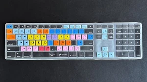 KB Keyboard Cover Avid Media Composer - fits Apple Ultra-Thin w/num keyboard - Picture 1 of 3