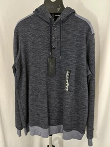 Felpa con cappuccio Marc Anthony nuova con etichette 2XL XXL blu 3 bottoni - Foto 1 di 7