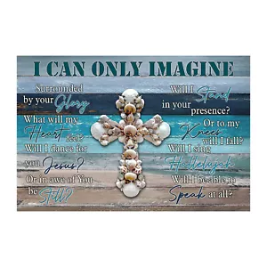 Seashell Cross I can only Imagine Glory Heart Still Stand Poster No Frame - Picture 1 of 4