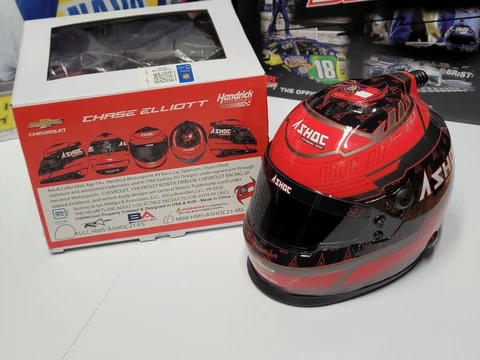 CHASE ELLIOTT 2021 ASHOC 1/2 SCALE MINI REPLICA HELMET NASCAR HENDRICK (SEH1) Cover