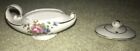 Vintage Oil Lamp with Incense Lid Shabby Cottage Core Chic Floral Made