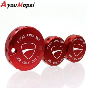 Front Rear Brake Clutch Reservoir Cover For Ducati 899/959/1199 Panigale 848/EVO - Picture 1 of 8