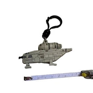 Stars Wars The Mandalorian 2 Razor Crest Schiff 3D Gummi Schlüsselanhänger Lucas Films - Bild 1 von 3