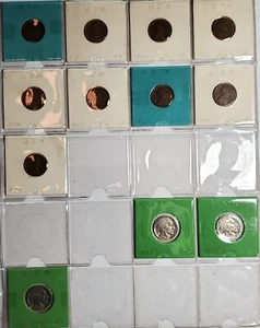 Lote mixto de centavos de Estados Unidos 1910- y Buffalo Nickels 1935- - Imagen 1 de 4