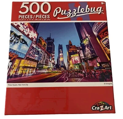 CraZArt PuzzleBug 500 Piece jigsaw puzzle (Times Square, New York City) - Image 1 of 4
