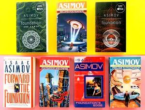 7 ASIMOV—FOUNDATION SERIES COMPLETE—PRELUDE FORWARD EMPIRE—SECOND EDGE EARTH - Picture 1 of 15