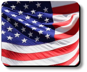 Alfombrilla de ratón decorativa bandera de Estados Unidos antideslizante 1/8 pulgadas o 1/4 pulgadas de grosor - Imagen 1 de 3