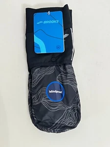 Brooks Women's Sports Gloves Black/Wave - Black & Wave Reflective Thermal Gloves - Picture 1 of 7