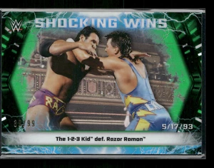 The 1-2-3 Kid 2020 Topps Chrome Shocking Wins Green 39/99 - Picture 1 of 2
