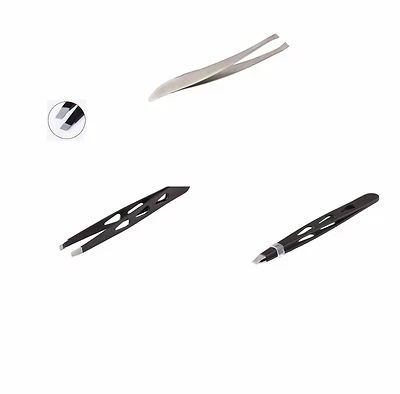 MYTOPTRENDZ COLLECTION Eyebrow Tweezers-Stainless Steel Square & Slanted Hair Beauty Tweezer Plucker