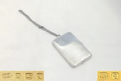 RARO MEMORANDO DE PRATA ESTERLINA GEORGE V HM CHATELAINE AIDE 1915 - Imagem 1 de 4