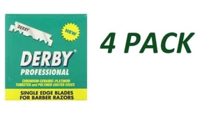 Derby Professional Single Edge Razor Blades, 100 Count (4 Pack) - Picture 1 of 1