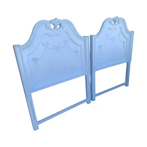 White Painted Girls Twin Headboards set - Picture 1 of 7
