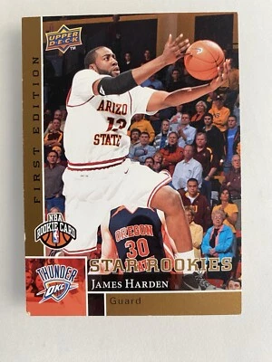 2009-10 Upper Deck первое издание - золото #188 Джеймс Харден (RC) - Изображение 1 из 2