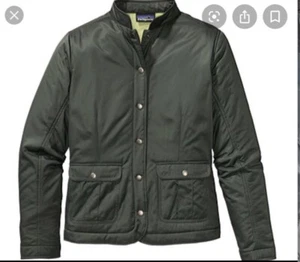 Patagonia Jacket Women’s XS Saluki Snap Front Insulated Lightweight Green - Picture 1 of 7