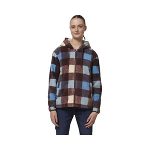 Womens Hard Yakka Check Zoodie Fleece Zip Up Hoodie Mocha - Picture 1 of 12