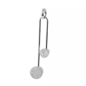 Serious Design Scratched Effect Pendant Ice Matte Stainless Steel AN839 - Picture 1 of 1