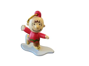 Peanuts Charlie Brown Eislaufen Weihnachten Urlaub Ornament Dekoration - Bild 1 von 4