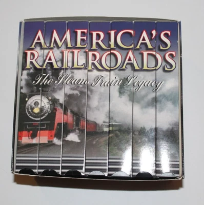 America's Railroads - The Steam Train Legacy 7 VHS set Locomotives Railroads  - Image 1 of 4