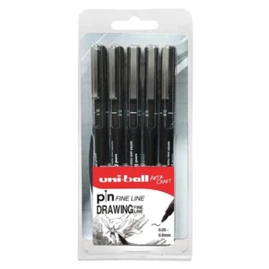 Uniball PIN Drawing Fineliner 0.05, 0.1, 0.3, 0.5 and 0.8mm Black - Picture 1 of 1