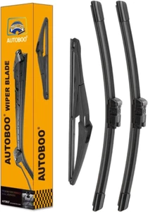 26"+23" Windshield Wipers with 12" Rear Wiper Blade Replacement for Mercedes ... - Picture 1 of 7