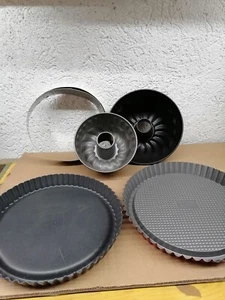 4 X Kuchenform - 2 X Gugelhupf, 2 X Quiche Und Tortenring  - Bild 1 von 2