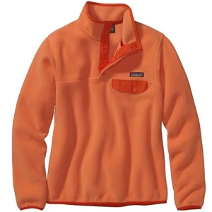 Patagonia Women's Lightweight Synchilla Snap-T Pullover Orange - Picture 1 of 5