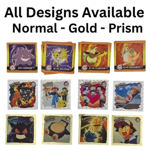 1999 Pokémon Artbox Stickers – 200+ Designs Gold, Prism & Normal Singles - Picture 1 of 256