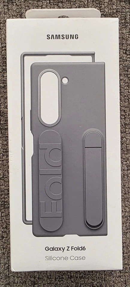 GENUINE Samsung Galaxy Z Fold6 Silicone Case EF-MF956 Gray ONLY BACK COVER* USE
