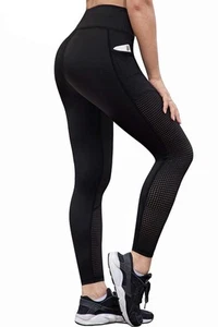 Women's Workout Leggings for Women with Pockets Gym High Waisted Yoga Pants P... - Picture 1 of 7