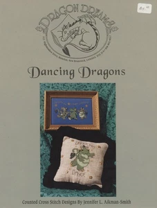Dragon Dreams Dancing Dragons Counted Cross Stitch Pattern - Picture 1 of 1