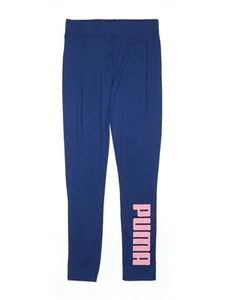 Puma Girls Blue Track Pants 10 - Picture 1 of 2