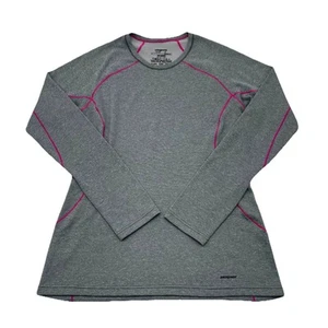 Patagonia Capilene 3 Midweight 1/4 Zip Base Layer Women’s Small Gray Pink Hiking - Picture 1 of 6