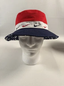 Nike American Flag Reversible Red/White/Blue Americana Bucket Hat Fishing Beach - Picture 1 of 14