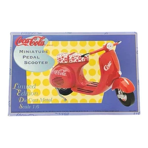 Coca Cola Miniature Pedal Scooter Limited Edition Metal Die Cast - Picture 1 of 4