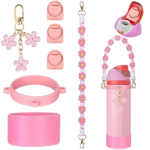 Pink 32oz Water Bottle Replacement Parts Set for Owala FreeSip - Includes Replac - Picture 1 of 7