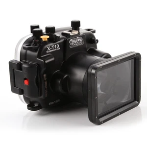 40m/130ft Waterproof Dive Underwater Housing Case Fr Fujifilm Fuji X-T10 Camera - Photo 1 sur 9